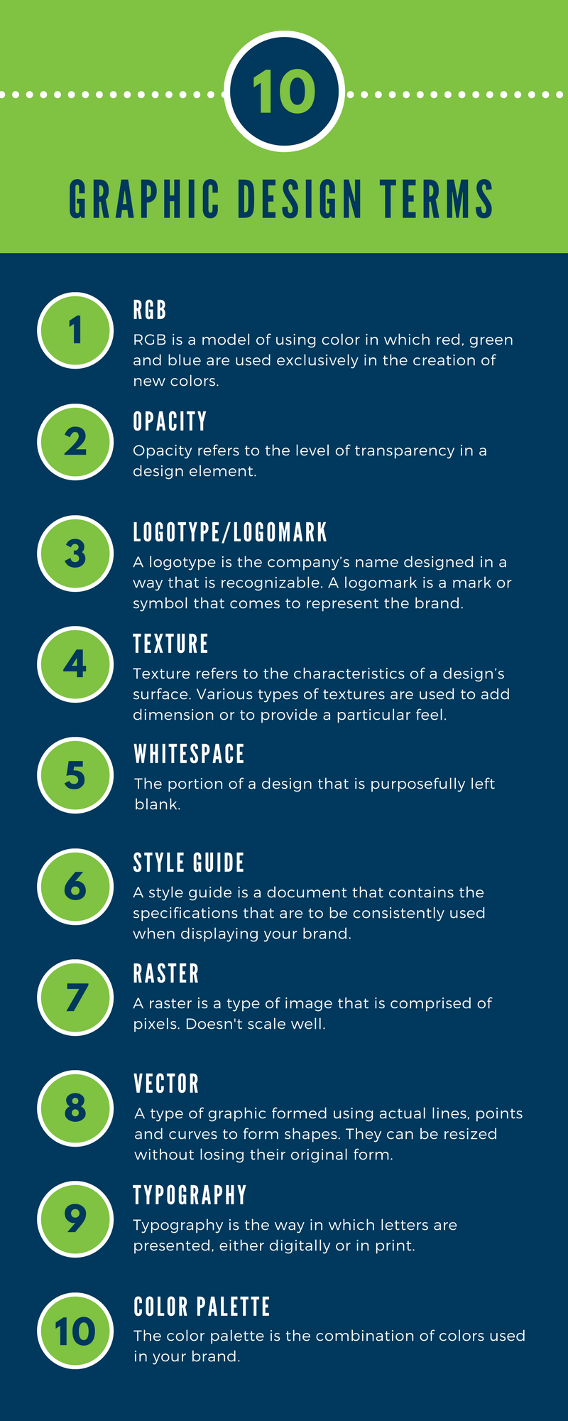 Graphic Design Terms Infographic